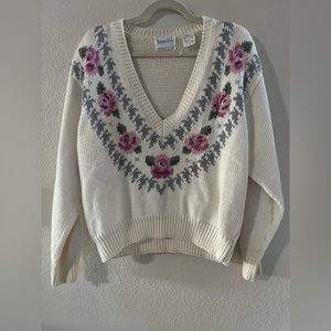 Vintage Jantzen Embroidered by Hand Sweater